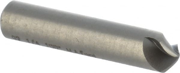 M.A. Ford - 1/4" Head Diam, 1/4" Shank Diam, 3 Flute 100° High Speed Steel Countersink - Apex Tool & Supply