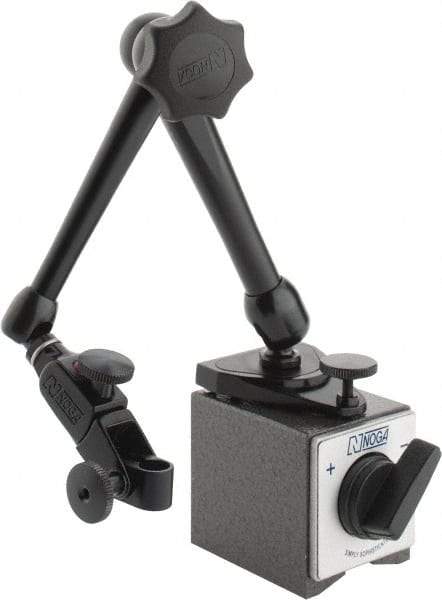 Noga - 60mm Long x 1-31/32" Wide Magnetic Indicator Base with On/Off Switch - 80 Kg Magnetic Pull - Apex Tool & Supply
