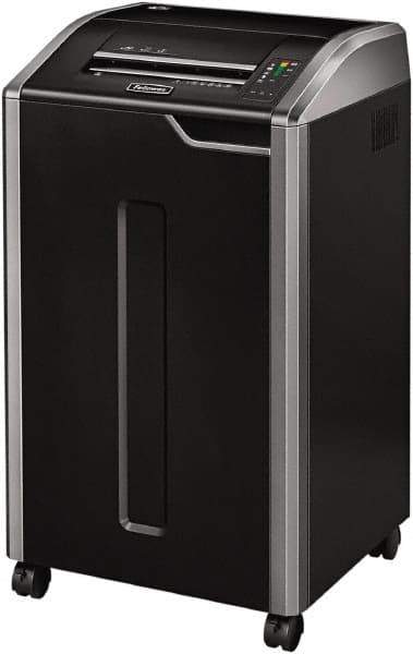 FELLOWES - 7/32" Strip, Manual 20 Sheet Strip Cut Paper Shredder - 20" Long x 22" Wide x 37" High, Level 2 Security, 30 Gal Wastebasket - Apex Tool & Supply