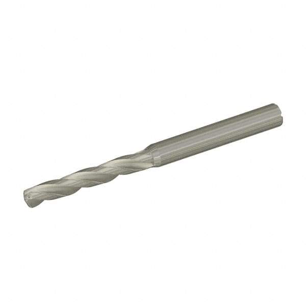 Kennametal - 6.8mm 130° Solid Carbide Jobber Drill - Bright Finish, Right Hand Cut, Spiral Flute, Straight Shank, 105mm OAL, Standard Point - Apex Tool & Supply