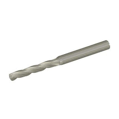 Kennametal - 8.5mm 130° Solid Carbide Jobber Drill - Bright Finish, Right Hand Cut, Spiral Flute, Straight Shank, 122mm OAL, Standard Point - Apex Tool & Supply