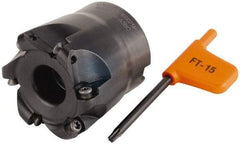 Kennametal - 50.8mm Cut Diam, 5mm Max Depth, 3/4" Arbor Hole, 7 Inserts, RD.. 1003... Insert Style, Indexable Copy Face Mill - KDM200 Cutter Style, 50.04mm High, Series KDM - Apex Tool & Supply
