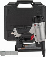 Porter-Cable - 1-1/2" Crown, 18 Gauge, 100 Staple Capacity Power Stapler - 1/4" Inlet, 70 to 120 psi Air Pressure, Includes 1/4 Fitting, Sample Staples & Carrying Case - Apex Tool & Supply