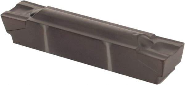 Kennametal - 0600G GMP Grade KCU10, 6mm Cutting Width Carbide Grooving Insert - 4.83mm Max Depth of Cut, Neutral, 0.41mm Corner Radius, AlTiN Finish - Apex Tool & Supply