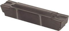 Kennametal - 0600G GMP Grade KCU10, 6mm Cutting Width Carbide Grooving Insert - 4.83mm Max Depth of Cut, Neutral, 0.41mm Corner Radius, AlTiN Finish - Apex Tool & Supply