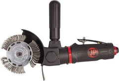 PRO-SOURCE - 4" Wheel Diam, 3,500 RPM, Pneumatic Angle & Disc Grinder - M6x1 Spindle, 3.9 CFM, Rear Exhaust - Apex Tool & Supply