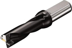 Sandvik Coromant - 5.425" Max Drill Depth, 3xD, 1-3/4" Diam, Indexable Insert Drill - 2 Inserts, 1-1/2" Shank Diam, Straight Shank - Apex Tool & Supply