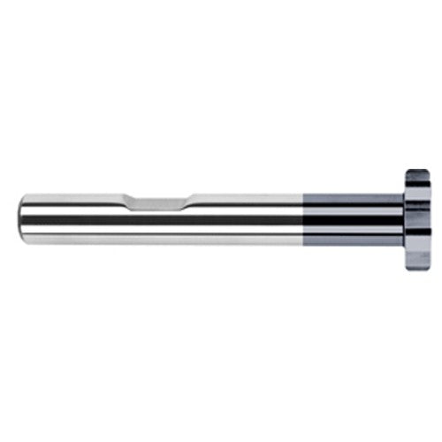 1.0000″ (1″) Cutter Diameter × 0.0100″ Radius × 0.1250″ (1/8″) Width Carbide Corner Radius Large Diameter Standard Keyseat Cutter, 12 Flutes, AlTiN Coated - Exact Industrial Supply