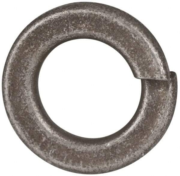 Value Collection - 1/2", 0.502" ID, 1/8" Thick Split Lock Washer - Grade 2 Spring Steel, Zinc Yellow Dichromate Finish, 0.502" Min ID, 0.512" Max ID, 0.869" Max OD - Apex Tool & Supply