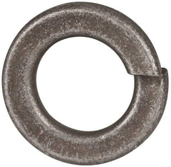 Value Collection - 1/2", 0.502" ID, 1/8" Thick Split Lock Washer - Grade 2 Spring Steel, Zinc Yellow Dichromate Finish, 0.502" Min ID, 0.512" Max ID, 0.869" Max OD - Apex Tool & Supply