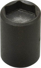 Proto - 1/4" Drive 1/2" Standard Magnetic Impact Socket - 6 Points, 1" OAL - Apex Tool & Supply