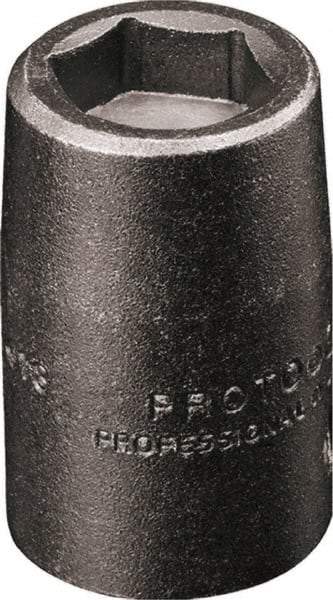Proto - 3/8" Drive 8mm Standard Magnetic Impact Socket - 6 Points, 1-3/32" OAL - Apex Tool & Supply