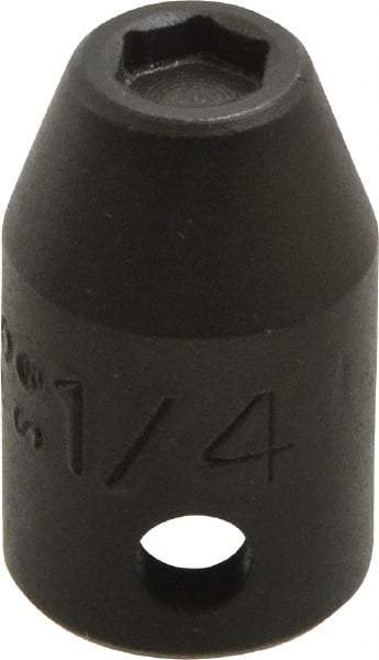 Proto - 3/8" Drive 1/4" Standard Magnetic Impact Socket - 6 Points, 1-3/32" OAL - Apex Tool & Supply