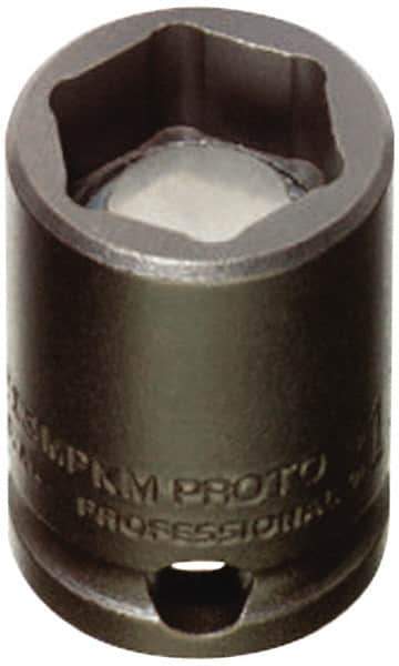 Proto - 1/2" Drive 15mm Standard Magnetic Impact Socket - 6 Points, 1-1/2" OAL - Apex Tool & Supply