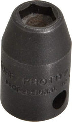 Proto - 3/8" Drive 5/16" Standard Magnetic Impact Socket - 6 Points, 1-3/32" OAL - Apex Tool & Supply