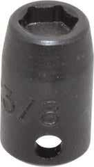 Proto - 3/8" Drive 3/8" Standard Magnetic Impact Socket - 6 Points, 1-3/32" OAL - Apex Tool & Supply