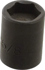 Proto - 3/8" Drive 5/8" Standard Magnetic Impact Socket - 6 Points, 1-7/32" OAL - Apex Tool & Supply