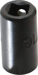 Proto - 1/4" Drive, 5/16" Socket, Power Socket - 6 Points, 15/16" OAL - Apex Tool & Supply