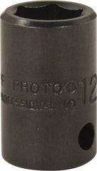 Proto - 3/8" Drive, Power Socket - 6 Points, 1-5/32" OAL - Apex Tool & Supply