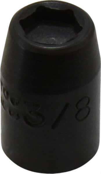 Proto - 3/8" Drive, 3/8" Socket, Power Socket - 6 Points, 1-3/32" OAL - Apex Tool & Supply