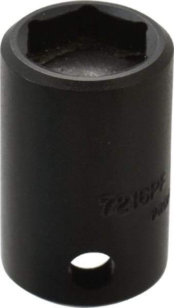 Proto - 3/8" Drive, 1/2" Socket, Power Socket - 6 Points, 1-3/16" OAL - Apex Tool & Supply
