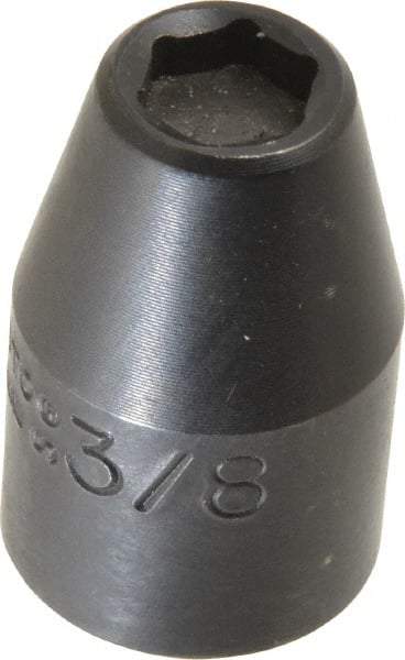 Proto - 1/2" Drive, 3/8" Socket, Power Socket - 6 Points, 1-1/2" OAL - Apex Tool & Supply