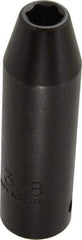 Proto - 1/2" Drive 3/8" Deep Thin Wall Impact Socket - 6 Points, 3-1/4" OAL - Apex Tool & Supply