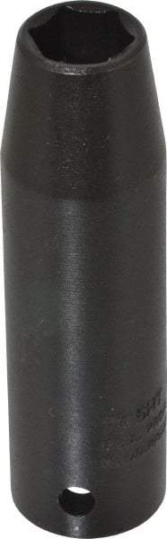 Proto - 1/2" Drive 1/2" Deep Thin Wall Impact Socket - 6 Points, 3-1/4" OAL - Apex Tool & Supply