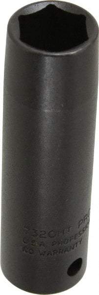 Proto - 1/2" Drive 5/8" Deep Thin Wall Impact Socket - 6 Points, 3-1/4" OAL - Apex Tool & Supply
