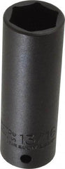 Proto - 1/2" Drive 13/16" Deep Thin Wall Impact Socket - 6 Points, 3-1/4" OAL - Apex Tool & Supply