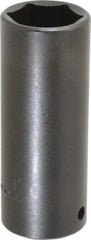 Proto - 1/2" Drive 1" Deep Thin Wall Impact Socket - 6 Points, 3-1/2" OAL - Apex Tool & Supply