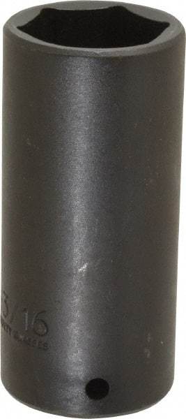 Proto - 1/2" Drive 1-3/16" Deep Thin Wall Impact Socket - 6 Points, 3-1/2" OAL - Apex Tool & Supply