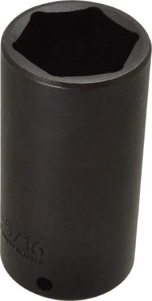 Proto - 1/2" Drive 1-5/16" Deep Thin Wall Impact Socket - 6 Points, 3-1/2" OAL - Apex Tool & Supply