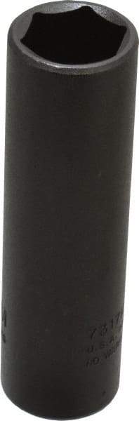 Proto - 1/2" Drive 17mm Deep Thin Wall Impact Socket - 6 Points, 3-1/4" OAL - Apex Tool & Supply
