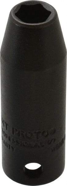 Proto - 3/8" Drive 5/16" Deep Thin Wall Impact Socket - 6 Points, 2" OAL - Apex Tool & Supply