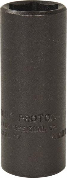 Proto - 3/8" Drive 9/16" Deep Thin Wall Impact Socket - 6 Points, 2" OAL - Apex Tool & Supply