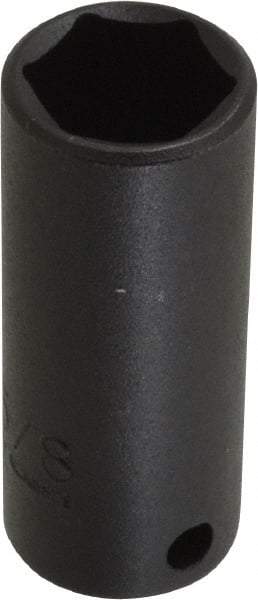 Proto - 3/8" Drive 5/8" Deep Thin Wall Impact Socket - 6 Points, 2-1/8" OAL - Apex Tool & Supply