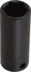 Proto - 3/8" Drive 5/8" Deep Thin Wall Impact Socket - 6 Points, 2-1/8" OAL - Apex Tool & Supply