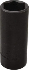Proto - 3/8" Drive 11/16" Deep Thin Wall Impact Socket - 6 Points, 2-7/32" OAL - Apex Tool & Supply
