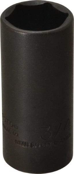 Proto - 3/8" Drive 3/4" Deep Thin Wall Impact Socket - 6 Points, 2-1/4" OAL - Apex Tool & Supply