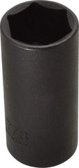 Proto - 3/8" Drive 7/8" Deep Thin Wall Impact Socket - 6 Points, 2-1/2" OAL - Apex Tool & Supply