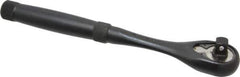 Proto - 3/8" Drive Pear Head Standard Ratchet - Black Oxide Finish, 8-1/2" OAL, 45 Gear Teeth, Standard Knurled Handle, Standard Head - Apex Tool & Supply