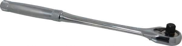 Proto - 3/8" Drive Pear Head Ratchet - Chrome Finish, 11" OAL, 45 Gear Teeth, Long Full Polished Handle, Standard Head - Apex Tool & Supply