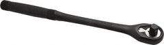 Proto - 3/8" Drive Pear Head Standard Ratchet - Black Oxide Finish, 11" OAL, 45 Gear Teeth, Long Knurled Handle, Standard Head - Apex Tool & Supply