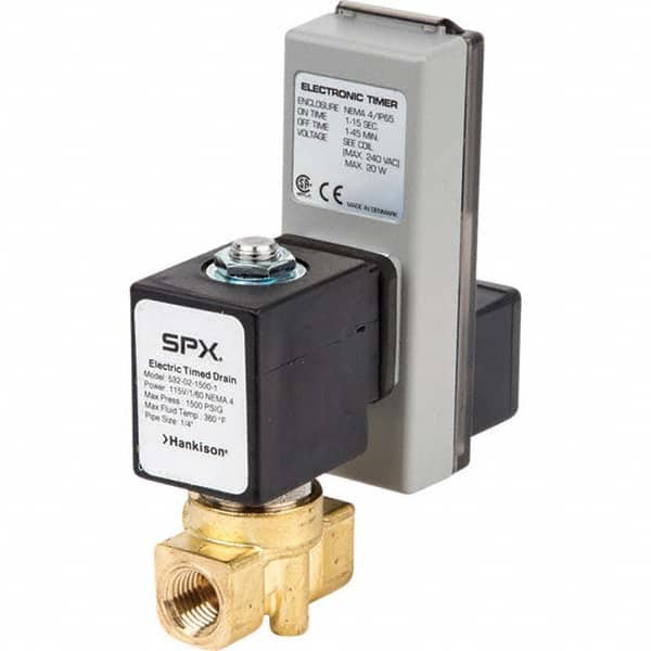 Hankison - Condensate Drains & Accessories Style: Digital Electronic Drain Valve Minimum Working Pressure: 30.000 - Apex Tool & Supply