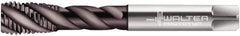 Walter-Prototyp - 5/8-18 UNF 4 Flute 2B Modified Bottoming Spiral Flute Tap - Powdered Metal, Hardlube Finish, 100mm OAL, Right Hand Flute, Right Hand Thread, Series AEP2356302 - Apex Tool & Supply
