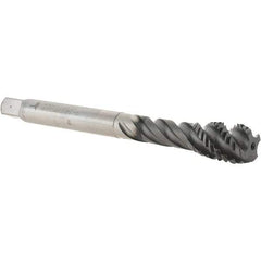 Value Collection - 1/2-13 UNC 4 Flute 2B Modified Bottoming Spiral Flute Tap - Powdered Metal, Hardlube Finish, 110.01mm OAL, Right Hand Flute, Right Hand Thread, Series AEP2256302 - Apex Tool & Supply