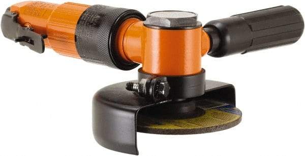 Dotco - 6mm Collet, Angle Handle, Air Angle Die Grinder - 16,500 RPM, Front Exhaust, 38 CFM, 0.9 hp, 90 psi, 6.3mm Inlet - Apex Tool & Supply