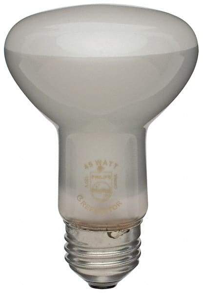 Philips - 45 Watt Incandescent Flood/Spot Medium Screw Lamp - 2,700°K Color Temp, 380 Lumens, 120 Volts, Dimmable, R20, 2,000 hr Avg Life - Apex Tool & Supply