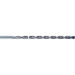 Guhring - 11/64" 135° Parabolic Flute Solid Carbide Screw Machine Drill Bit - TiAlN Finish, Right Hand Cut, 198mm Flute Length, 238mm OAL, Straight Shank, Through Coolant - Apex Tool & Supply